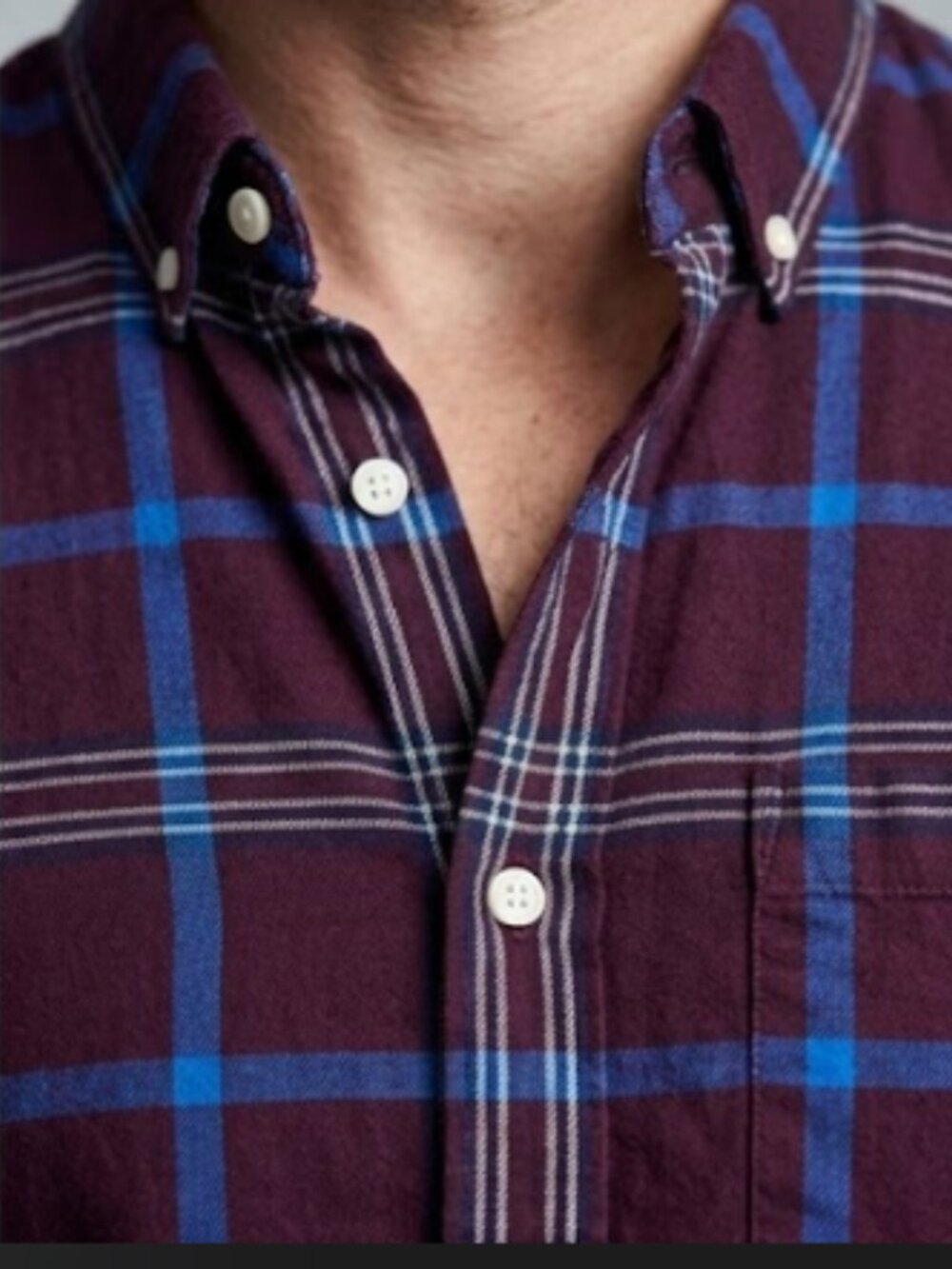 H&M Plaid Shirt Mens Long Sleeve XS - Picture 3 of 7